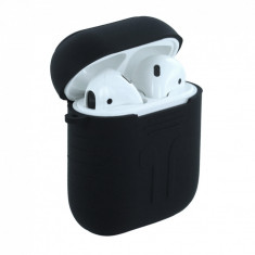 Husa Sport Silicon Apple AirPods Negru foto