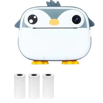 Mini Printer Camera pentru Copii - Instant Thermal Printer cu Ecran de 2.4 Inch, Dual Camera si Filmare 1080P foto