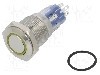 Intrerupator anti-vandalism, ON-(ON), &Oslash;16.2mm, BULGIN, MP0045/1D2AM012S