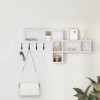 VidaXL Răcător de paltoane montat pe perete Alb 100 x 12 x 43.5 cm