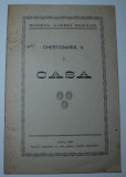 Muzeul limbii romane, Chestionarul II, Casa, Sextil Puscariu, Sibiu , 1926, Alta editura
