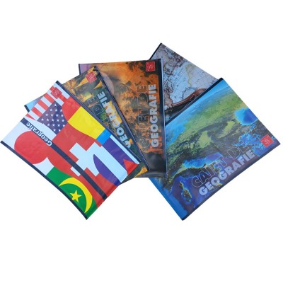 Set de 3 Caiete Geografie, Linomag&amp;reg;, Coperta lucioasa multicolora, 17x24 cm, 24 File, 60 g/m&amp;sup2; foto