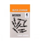 Vartej Rapid Quick Change Negru Mat nr.4 10buc/plic