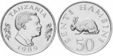 Tanzania 1989 - 50 senti, iepure, UNC