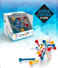 Smart Games , Criss Cross Cube, joc de logica cu 80 de provocari, 8+ ani