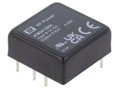 Convertor DC/DC 30W 9-18V la 5V 6A 1x1 THT JCM3012S05 foto