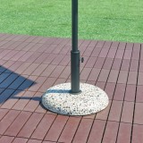 Suport umbrela soare Bitritto 45x6cm 25kg beton efect mozaic multicolor [casa.pro] HausGarden Leisure