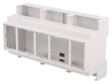 Carcasă pentru șină DIN gri 90x159x53 mm