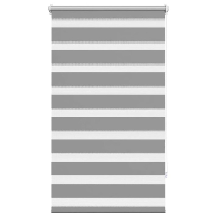 Jaluzea tip zebra, 90 x 150 cm, gri