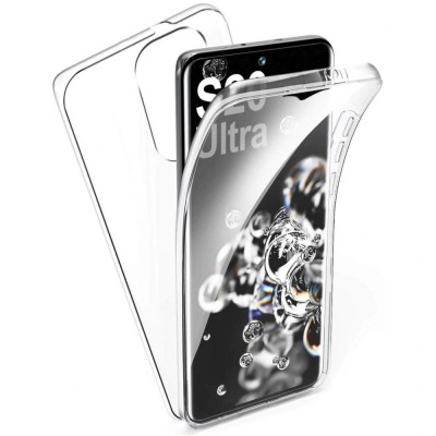 Husa compatibil cu SAMSUNG Galaxy S20 Ultra / S20 Ultra 5G 360 de grade transparenta Full Body TPU(fata + foto