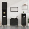 VidaXL Dulap de baie, negru, 30x30x190 cm, lemn prelucrat 819789