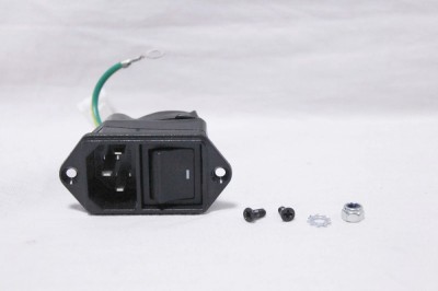 Behringer WING digital mixer piese de schimb - mufa cablu alimentare + intrerupator power socket connector on/off switch foto