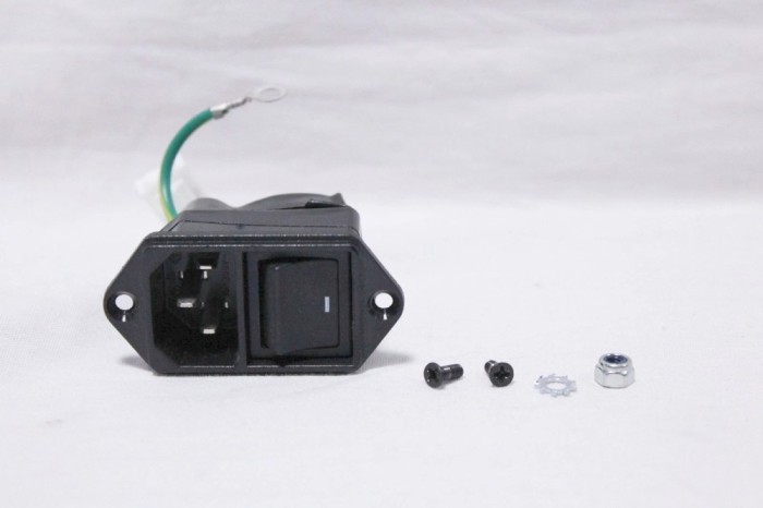 Behringer WING digital mixer piese de schimb - mufa cablu alimentare + intrerupator power socket connector on/off switch