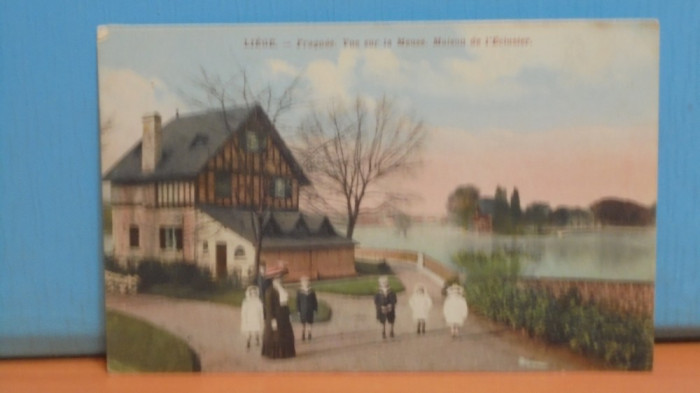 FRANTA - LIEGE - FRAGNE, VUE SUR LA MEUSE, MAISON DE L&#039;&#039;ECLUSIER -1910 -