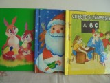 3 CARTI CU POVESTI PENTRU COPII DIN COLECTIA " CITESTE SI ZAMBESTE " ,O POVESTE DE PASTI, CRACIUN FERICIT, COPIL MINUNAT - cartonte cu poze color