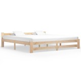 Cumpara ieftin Cadru de pat, 200 x 200 cm, lemn masiv de pin