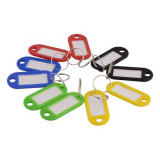 Cumpara ieftin Set 20 brelocuri multicolore din plastic cu eticheta pentru organizarea cheilor