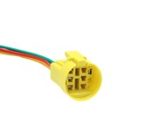 Conector cu cablu pentru buton push 22mm, 5 fire, 20cm, plug and play