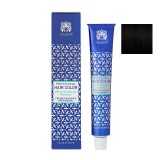 Negru natural - 1.0 Vopsea de par cu plex si arginina Valquer 60g