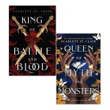 Cumpara ieftin Adrian X Isolde Series Collection 2 Books Set By Scarlett St Clair (King of Battle and Blood, Queen of Myth and Monsters)