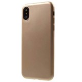 Cumpara ieftin Husa Telefon Silicon iPhone X iPhone XS Flash Matte Gold