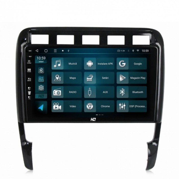 Navigatie Porsche Cayenne (2002-2010) 8GB RAM Android 13 Octacore Slot Sim 4G DSP GPS Wi-FI Carplay Android Auto USB Bluetooth Waze Touchscreen 9 Inch