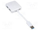 Accessories: USB hub white hub USB Out: USB A socket x4