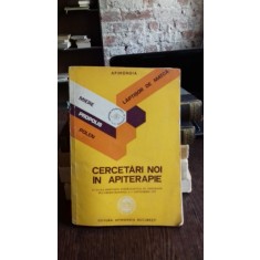 CERCETARI NOI IN APITERAPIE