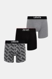 Levi&#039;s boxeri 3-pack culoarea negru, 37149-1187