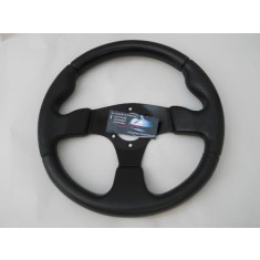 Volan sport claxon pe mijloc - Negru