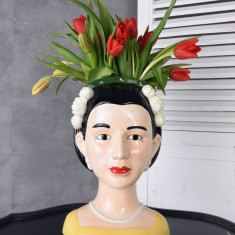 Bust Frida Kahlo-vaza din portelan lup120