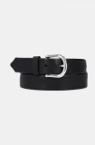 HUGO curea de piele femei, culoarea negru, 50537158