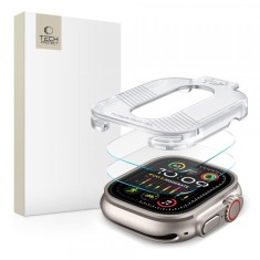 Folie Protectie Tech-Protect Supreme Set pentru Apple Watch Ultra Series, Set 2 bucati, Sticla Securizata