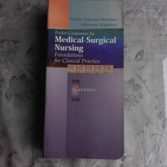 POKET COMPANION FOR MEDICAL-SURGICAL NURSING (CARTE IN LIMBA ENGLEZA)