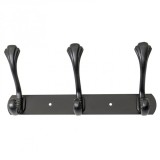 Cuier metalic 3 agatatori 24.5cm negru Zilan ZTS8146