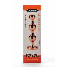 Booty Call - Dop anal metalic, auriu, S