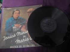 Disc vinil/vinyl VECHI,IONICA MINUNE si MARIA CARNECI-Muzica de petrecere