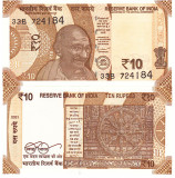 India 10 Rupees 2021 P-109 UNC