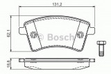 Set placute frana,frana disc RENAULT KANGOO Express (FW0/1) (2008 - 2016) BOSCH 0 986 494 332