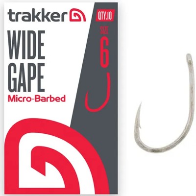 Carlige Trakker Wide Gape Hooks Micro Barbed, Nr.8, 10buc/pac foto