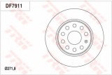 Disc frana VW GOLF VI Cabriolet (517) (2011 - 2016) TRW DF7911