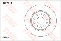 Disc frana SEAT LEON SC (5F5) (2013 - 2016) TRW DF7911