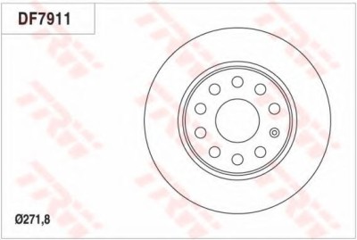 Disc frana VW EOS (1F7, 1F8) (2006 - 2016) TRW DF7911 foto