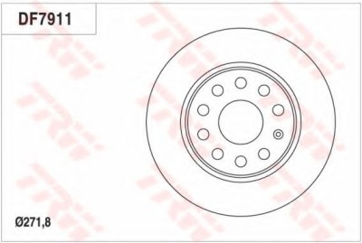 Disc frana VW TOURAN (1T3) (2010 - 2015) TRW DF7911 foto