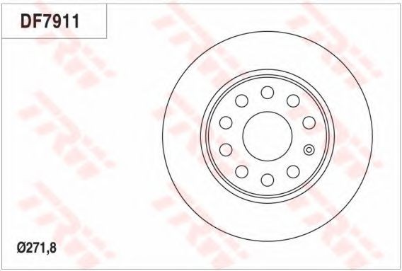 Disc frana VW EOS (1F7, 1F8) (2006 - 2016) TRW DF7911