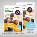 Hartie foto format 10x15 high glossy 220gr printabila dual side, ProCart