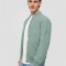 Jacheta barbati tip aviator cu buzunare oblice verde deschis, L