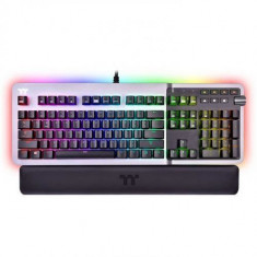 Tastatura gaming mecanica Tt eSPORTS Argent K5 iluminare RGB argintie foto