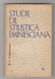 bnk ant G I Tohaneanu - Studii de stilistica eminesciana