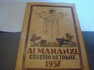 Almanahul Crestin Ortodox - Oradea 1957 foto